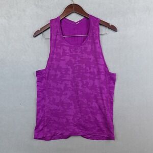 LULULEMON Run For Days Tank Regal Plum Camouflage Racerback Top Size 6
